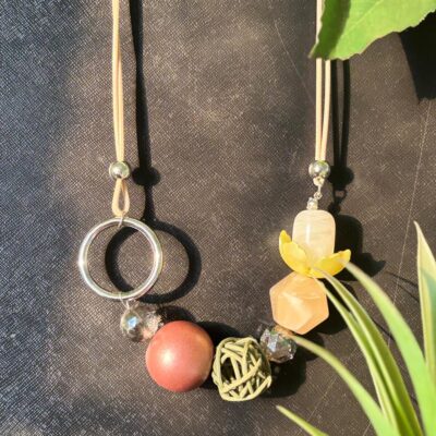 KOREAN UNIQUE LOTUS CIRCLE NECKPIECE