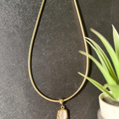 ECLIPSE ANTI TARNISH SPIRAL PENDANT NECKLACE