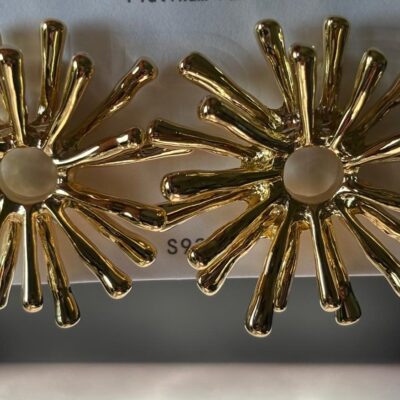 Golden Star Anti Tarnish 92.5% Silver Earring