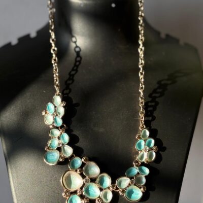 Aqua Bloom Designer Radiance Necklace