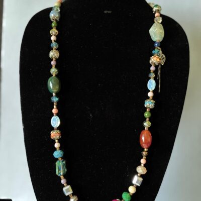 Multi Colour 2 in 1 Beaded Necklace