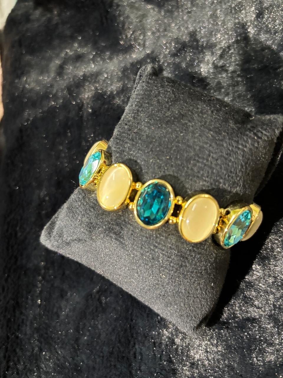 Swarovski Stone Blue Ocean Gleam Crystal Bracelet