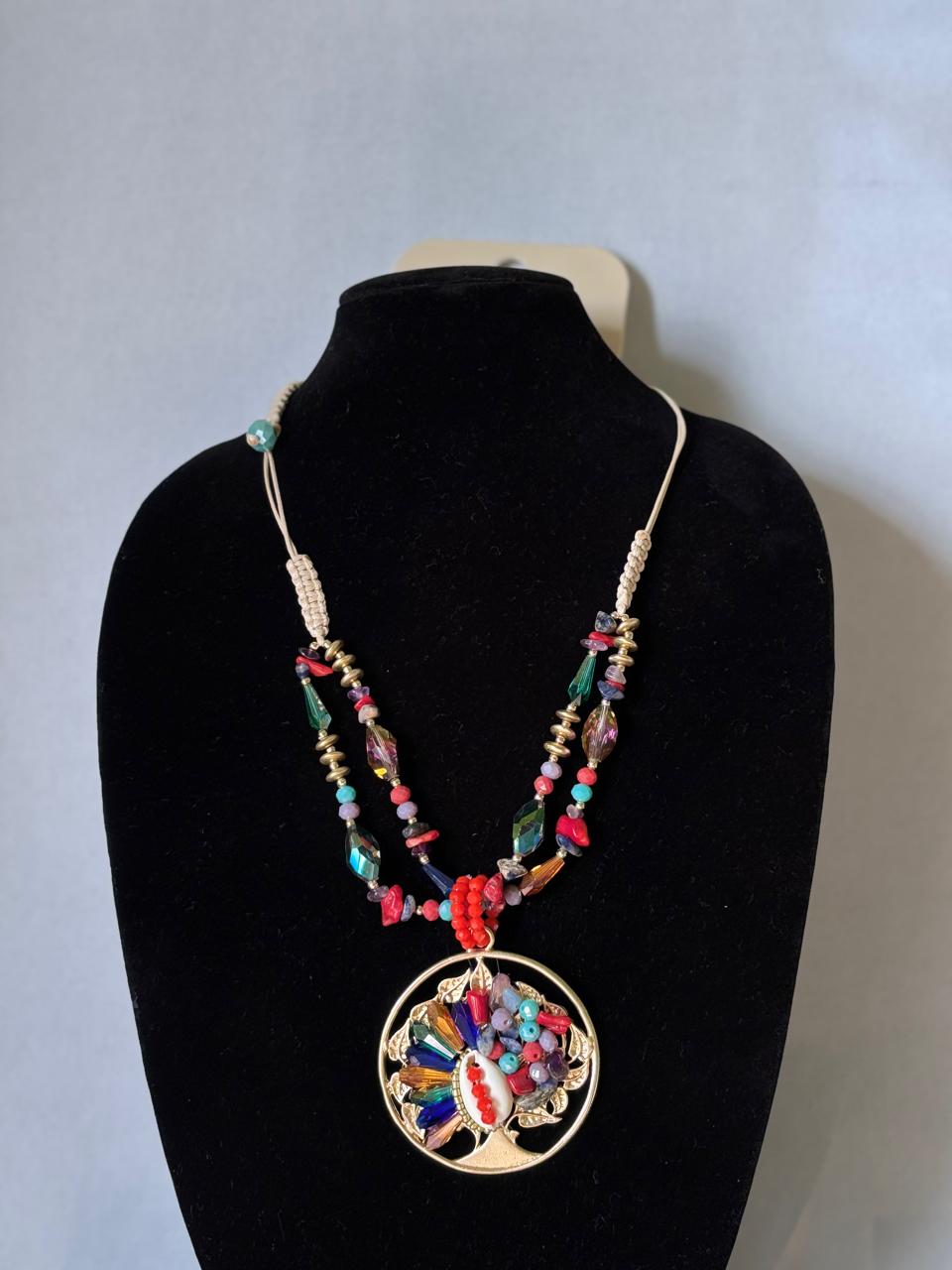 Beaded Fortune Tree Necklace